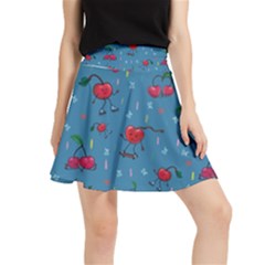 Red Cherries Athletes Waistband Skirt