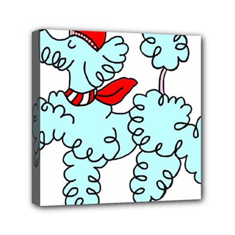 Doodle Poodle  Mini Canvas 6  X 6  (stretched) by IIPhotographyAndDesigns