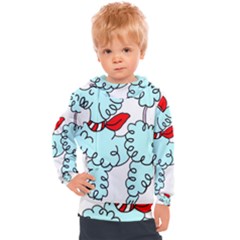 Doodle Poodle  Kids  Hooded Pullover by IIPhotographyAndDesigns