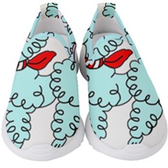 Doodle Poodle  Kids  Slip On Sneakers by IIPhotographyAndDesigns