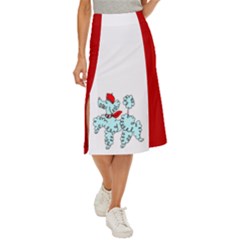 Doodle Poodle  Midi Panel Skirt