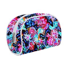 Neon Floral Make Up Case (small) by 3cl3ctix