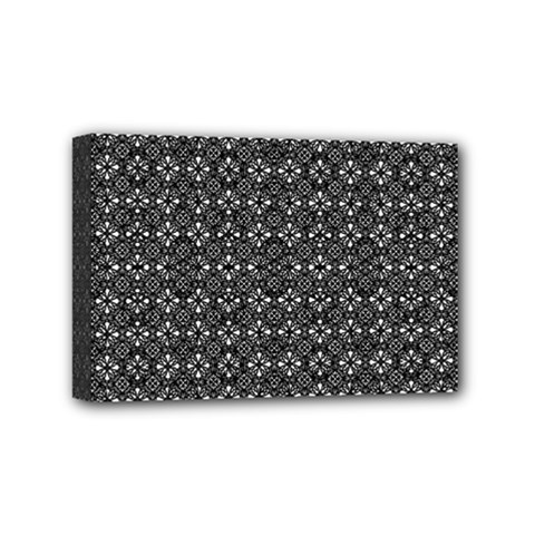 Black Lace Mini Canvas 6  X 4  (stretched) by SychEva