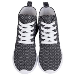 Black Lace Women s Lightweight High Top Sneakers by SychEva