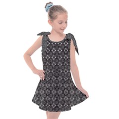 Black Lace Kids  Tie Up Tunic Dress by SychEva