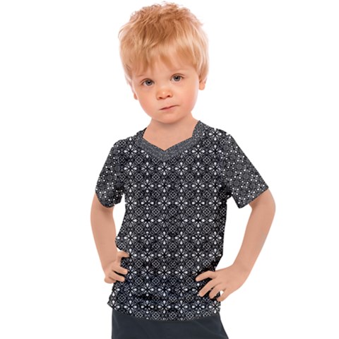 Black Lace Kids  Sports Tee by SychEva