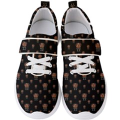 Funny Ugly Bird Drawing Print Pattern Men s Velcro Strap Shoes by dflcprintsclothing