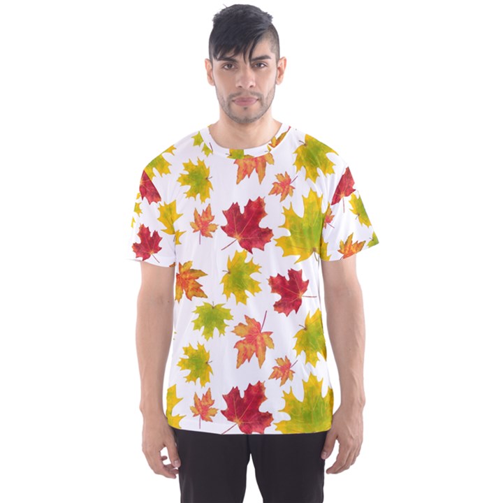 Bright Autumn Leaves Men s Sport Mesh Tee