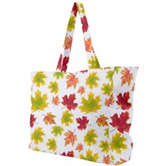 Bright Autumn Leaves Simple Shoulder Bag by SychEva