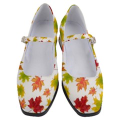 Bright Autumn Leaves Women s Mary Jane Shoes by SychEva