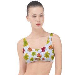 Bright Autumn Leaves The Little Details Bikini Top by SychEva