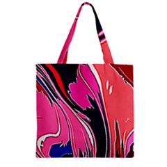 Painted Marble Zipper Grocery Tote Bag by 3cl3ctix