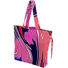 Painted Marble Drawstring Tote Bag by 3cl3ctix