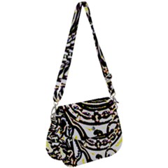 Faux Baroque Print Saddle Handbag by 3cl3ctix