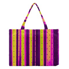 Warped Stripy Dots Medium Tote Bag by essentialimage365