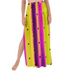 Warped Stripy Dots Maxi Chiffon Tie-up Sarong by essentialimage365