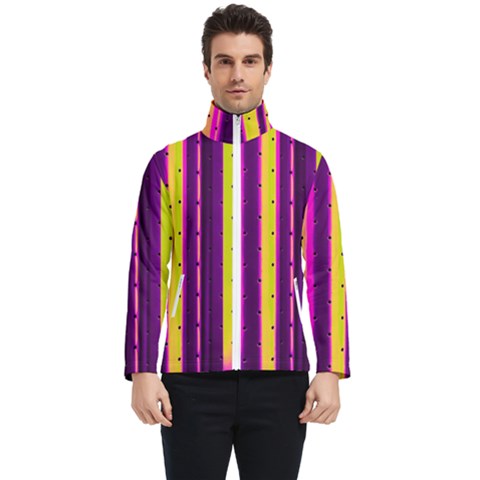 Warped Stripy Dots Men s Bomber Jacket by essentialimage365