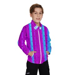 Warped Stripy Dots Kids  Windbreaker by essentialimage365