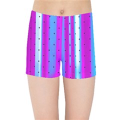 Warped Stripy Dots Kids  Sports Shorts by essentialimage365