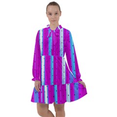 Warped Stripy Dots All Frills Chiffon Dress by essentialimage365