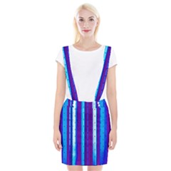 Warped Stripy Dots Braces Suspender Skirt by essentialimage365