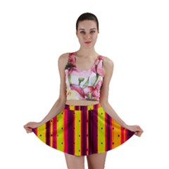 Warped Stripy Dots Mini Skirt by essentialimage365