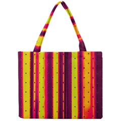 Warped Stripy Dots Mini Tote Bag by essentialimage365