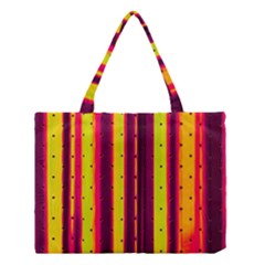 Warped Stripy Dots Medium Tote Bag by essentialimage365