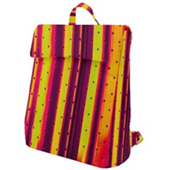 Warped Stripy Dots Flap Top Backpack by essentialimage365