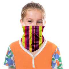 Warped Stripy Dots Face Covering Bandana (kids) by essentialimage365