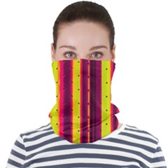 Warped Stripy Dots Face Seamless Bandana (adult) by essentialimage365