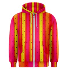 Warped Stripy Dots Men s Zipper Hoodie by essentialimage365