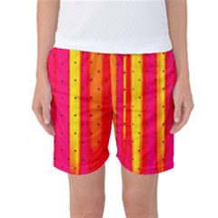 Warped Stripy Dots Women s Basketball Shorts by essentialimage365