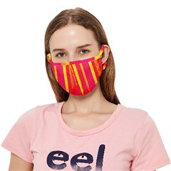 Warped Stripy Dots Crease Cloth Face Mask (adult) by essentialimage365