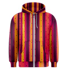 Warped Stripy Dots Men s Zipper Hoodie by essentialimage365