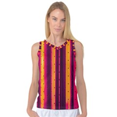 Warped Stripy Dots Women s Basketball Tank Top by essentialimage365