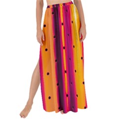 Warped Stripy Dots Maxi Chiffon Tie-up Sarong by essentialimage365