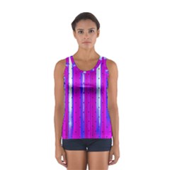 Warped Stripy Dots Sport Tank Top  by essentialimage365