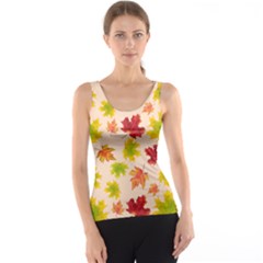 Bright Autumn Leaves Tank Top by SychEva