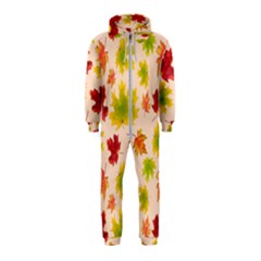 Bright Autumn Leaves Hooded Jumpsuit (kids) by SychEva