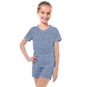 Curly Flowers Kids  Mesh Tee and Shorts Set View1