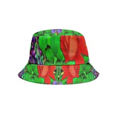 A Island Of Roses In The Calm Sea Inside Out Bucket Hat (kids) by pepitasart