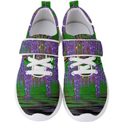 A Island Of Flowers In The Calm Sea Men s Velcro Strap Shoes by pepitasart