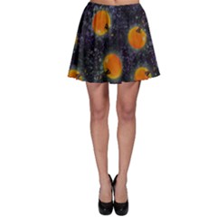 Space Pumpkins Skater Skirt by SychEva