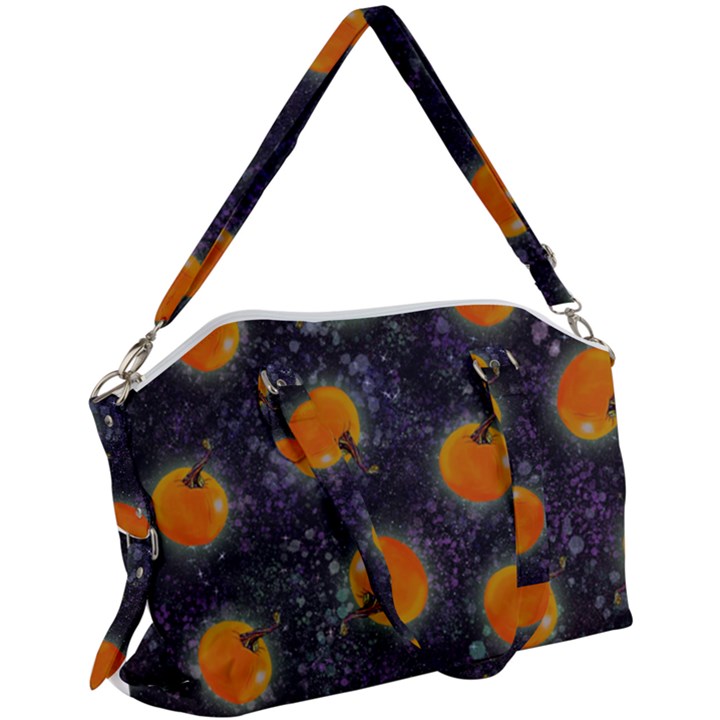 Space Pumpkins Canvas Crossbody Bag
