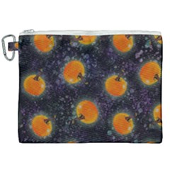 Space Pumpkins Canvas Cosmetic Bag (xxl) by SychEva