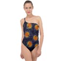 Space Pumpkins Classic One Shoulder Swimsuit View1