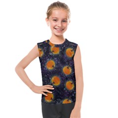 Space Pumpkins Kids  Mesh Tank Top by SychEva