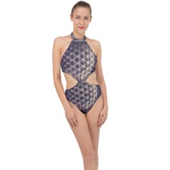 Trypophobia Halter Side Cut Swimsuit by MRNStudios