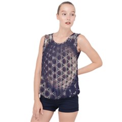 Trypophobia Bubble Hem Chiffon Tank Top